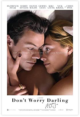 Leinwand-Poster, Motiv: Film Don't Worry Darling, Wandkunst, Dekoration, Bild für Wohnzimmer, Schlafzimmer, Dekoration, Rahmen-Stil, 60 x 90 cm