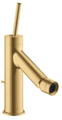 hansgrohe AXOR Starck Einhebel-Bidetmischer mit Hebelgriff und Zugstangen-Ablaufgarnitur, 10211250, Farbe: Brushed Gold Optic