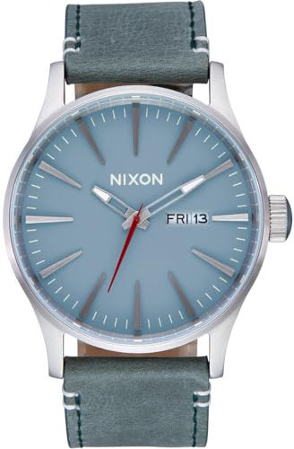 Nixon Herren Analog Quarz Uhr mit Leder Armband A105-5158-00