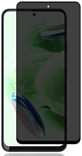 Jewloofa Protector Pantalla para Xiaomi Redmi Note 12 5G, 1 Pieza Privacidad película protectora, 9H Dureza, Anti-Espía Protector Pantalla para Xiaomi Redmi Note 12 5G
