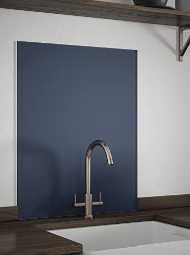 Country Living Peacock Blue Matt Splashback 600mm x 750mm - Self Adhesive Easy Install Cooker Back Panel