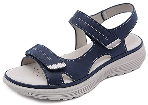SMajong Sandales Mode Femme Plateforme Sandales de Sport Confortable Sandales de Marche À Bout Ouvert Été Légères Chaussures de Plage