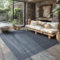 Carpettex Outdoor Teppich Wetterfest 300x400 (280 x 370 cm) Sisal Optik Blau - Ideal für Balkon, Garten, Terrasse und als Küchenteppich - Teppich Waschbar, Flachgewebe, Wasserfest, Pflegeleicht