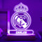 Transparent Gift Lámpara Personalizada Equipos Fútbol. Escudo de Fútbol Madrid. Regalos Originales Niños y Adultos. Lámparas Personalizadas. Regalos Día del Padre, Cumpleaños. Para Madridistas
