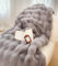 Tospass Kuscheldecke Grau Warme Sherpa Decke Flauschig Weich Dicke Kaninchen Decke Sofadecke Wohndecke Tagesdecke Doppelgesicht Decke - 160x200cm
