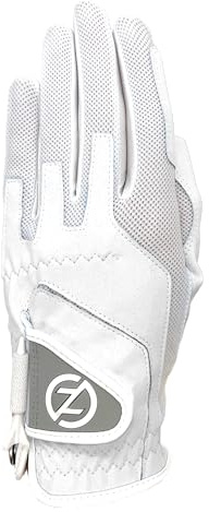 Zero Friction Ladies Performance Left Hand Synthetic Golf Glove, One Size, White (Pack of 2)