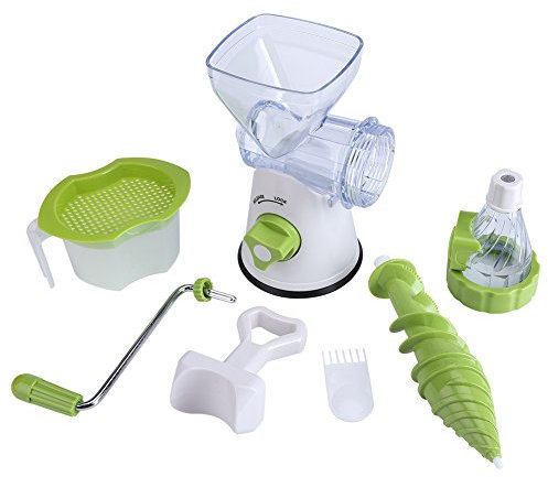 Spremiagrumi, spremiagrumi manuale, spremiagrumi per frutta e verdura per sedano, erba di grano, cavolo, spinaci, arance e qualsiasi altra verdura a foglia verde