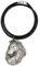 Art-Dog Hundekopf-Halskette auf Lederband - ArtDog Kollektion Hunde Halskette - Silberne Ketten mit Hundebildern - Schmuck mit Hunderassen - Rough Collie - Langhaar