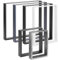 HOLZBRINK Pied de Table en métal Noir | Support de Table/Cadre pour Table Basse, Table à Manger, Bureau, Banc | 2 Pieds Taille 40 x 43 cm