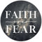 Zyadsinoudor 50 Stück Faith Over Fear Vinyl Laptop Aufkleber Distressed Zitat Sprüche Vinyl Aufkleber Langlebige Runde Etiketten Aufkleber Packs für Gepäck Laptop Wasserflasche Aufkleber 7,6 cm
