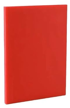Professional Chopping Board 400x300x20mm Heavy Duty Plastic Cutting Dicing Slicing Board (Red)
