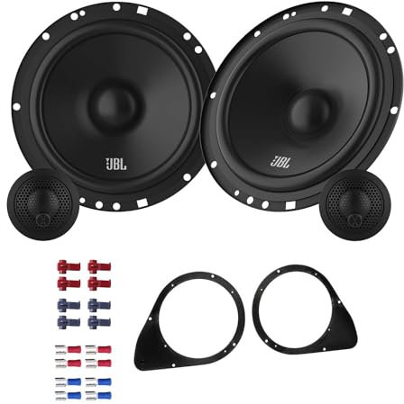JBL Stage161CFS Lautsprecher mit Einbauset passend für FIAT 500 2007-2016 Seitenteil Heck 450 Watt 165mm 2 Wege Kompo