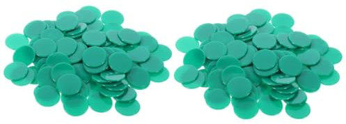 Hohopeti 200stücke Transparente Bingo Chips Farbige Spielmarken Für Mathe-lernspiele Partyzubehör Und Brettspiele Zum Zählen Und Sortieren