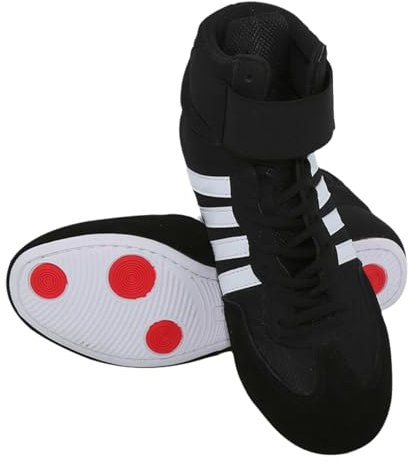 Leichtrit Wrestling Schuhe, Boxschuhe für Damen, Herren und Jugend - Rutschfeste, Atmungsaktive, Leichte Boxstiefel mit Gummisohle