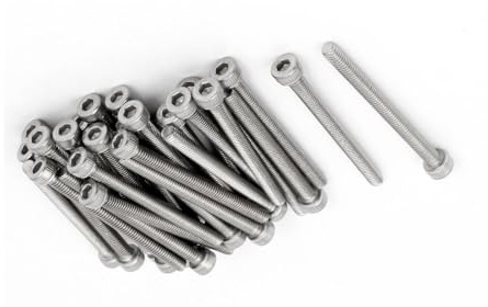 MACHSWON Tornillos de cabeza hexagonal M4 x 45 mm, tornillos de rosca completa, acero inoxidable 304, tornillos Allen para máquina, 35 unidades