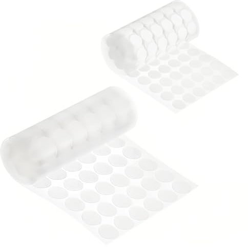 KOLZEMV Tondini Adesivi Tondo [316 Coppie], velcro adesivo, velcro adesivo rotondo,10/20 mm Gancio e Anello Nastro Puntini Auto Adesivo da Attaccare per Decorazioni da Parete, Foto, Oggetti