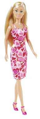 Steffi Love Fashion, 3 modèles Assortis, Un Seul Article est livré, poupée de Jeu en Robe de cœur, 29 cm, à partir de 3 Ans