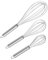 Juego de 3 batidores de acero inoxidable para cocinar, batidor de cocina, batidor de acero inoxidable para mezclar, batir o remover, apto para lavavajillas
