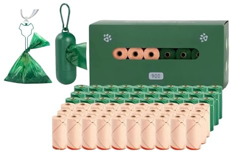 Sacs à crottes pour chiens, sacs à crottes pour chiens,2024 Sacs à crottes pour animaux de compagnie avec distributeur 60 sacs pour chiens | Accessoires pour chiens, sacs poubelles pour chiens pour l'