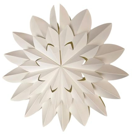 Milageto Origami-Lampenschirm, Pendelleuchtenschirm, Lampenschirm für Hängeleuchte, Kronleuchterschirm, Deckenleuchtenschirm für Hotel-Esszimmer, Durchmesser 40cm