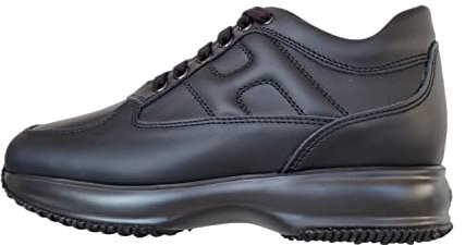 Hogan Uomo Interactive Allacciata HXM00N00010KLAB999 Nero in Pelle (Sistema Taglie Calzature EU, Adulto, Numero, Media, 43)