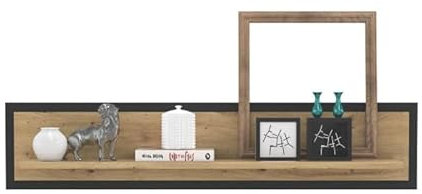 RASANTI Wandregal Trondheim Artisan Eiche/Schwarz Eiche