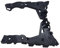 XEBRAD 1406547,1406548 Soporte de Soporte Espaciador Lateral del Parachoques Delantero Izquierdo Derecho, for Opel, Vauxhall, Astra H 2004-2010 Soporte para Rejilla de Parachoques de Coche