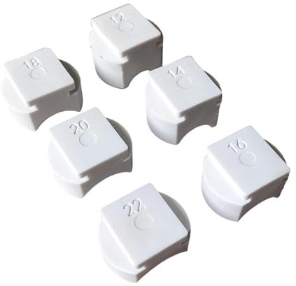 Baoblaze 6 Pieces Small Ring Bender Machine Dies Nylon Dies for Jewelry Makers for Making Spoon Rings Ring Bending Machine Accessories