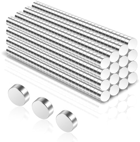 360 Stück Mini Magnete Stark 4×2mm Kleine Magnete Stark Runde Magneten für Kühlschrank Whiteboard Pinnwand Büro