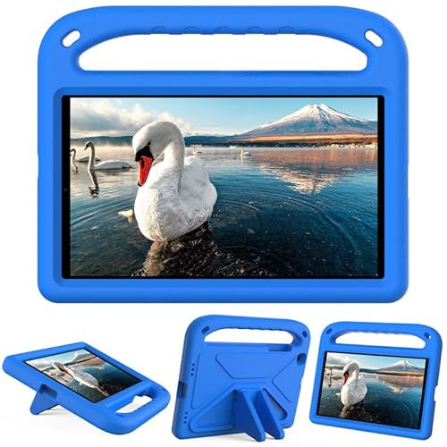 For Samsung Galaxy Tab A 8.0 2019 Case (SM-T290/T295) Tablet Case for Kids Friendly, Lightweight Shockproof Cover with Handle Stand Tablet, Blue