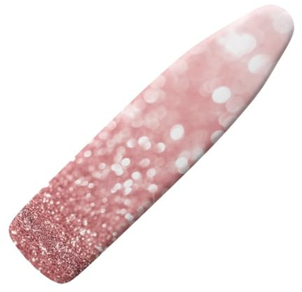 BüGelbrettbezug füR DampfbüGelstation 110x30cm Rosa Glitter BüGelbrett Bezug Rundum-Elastikband, KlettverschlüSse, Ironing Board Cover,Schnelles Und Einfaches BüGeln