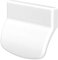 CC-Shopping - Poignée de porte de balcon 911, design arrondi pour l'extérieur, avec 2 vis de fixation, 70x55x20 mm, différentes couleurs (BLANC – RAL 9016)