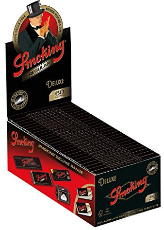 Smoking Deluxe Regular Kurze Blättchen Ultra dünn 60 Blatt 3 Boxen (150 Heftchen)
