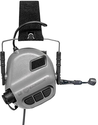 Earmor M32 MOD3 Gehörschutz mit elektronischer Kommunikationsmöglichkeit, Rosa. Cadet Grey