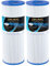 POOLPURE Whirlpool Filter Ersatz f¨¹r Pleatco PRB25-IN, Unicel C-4326, Guardian 413-106, Filbur FC-2375, Pentair R173429, 3005845, 17-2327, 100586, 33521, 25392 Drop in Spa Filter, 2 St¨¹ck