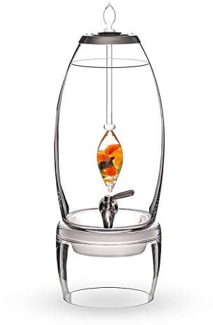 VitaJuwel Grande Happiness | Wasserspender mit Jade, Orangencalzit, Karneol & Bergkristall für Optimismus & Glück