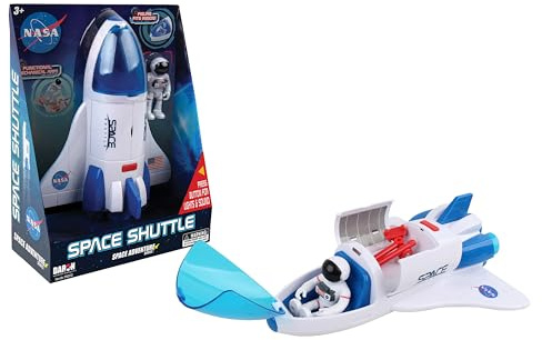 Daron NASA Space Adventure Series: Space Shuttle with Lights & Sounds & Figure, Approx 9 X 7, Medium