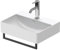 Duravit DuraSquare Handtuchhalter 003122, für Waschtisch 073245, Farbe: Schwarz Matt - 0031224600