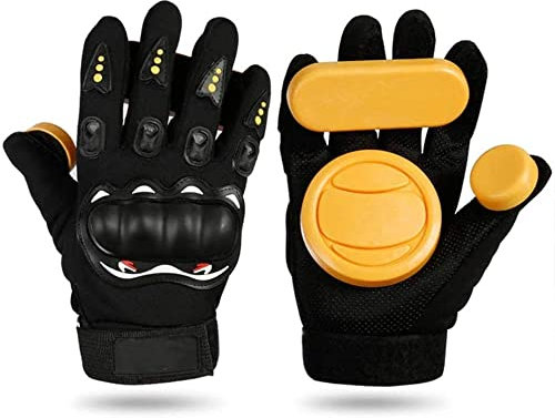 POFET Skateboard-Handschuhe, Downhill Slide Handschuhe, Feuerstein, Feuerstein, Funken, Longboard-Handschuhe, Schutzausrüstung, Pad, Downhill Slide Handschuhe