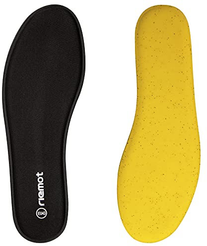riemot Memory Foam Einlegesohlen für Herren - Soft Foam Schuheinlagen Weiche Einlagen für Sneaker, Laufschuhe, Wanderschuhe - für Sport, Freizeit und Alltag, Herren Schwarz 43 EU
