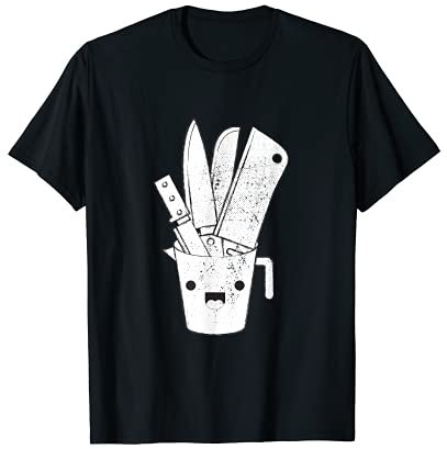 Lindo Kawaii Utensilios Cocina Diseño Cocina Divertido Chef Camiseta