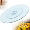 Drehplatte Glas, 360º Drehbar Drehteller, 60-120 cm Rotating Tablett Aus Gehärtetem Glas, Runder Transparent Drehteller Servierplatte für Küche Esstisch, Familienessen,110cm/43.3in