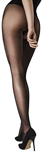 Fiore Generic OUVERT 20/80 Medias con abertura entrepierna abierta costura plana 20/80 DEN S-XXL, 20DEN Negro, S