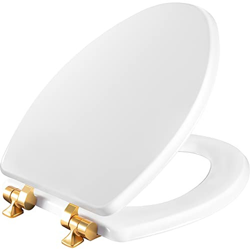 Mayfair 1826BGSL 000 Bennett Toilet Seat, Gold, Elongated