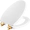 Mayfair 1826BGSL 000 Bennett Toilet Seat, Gold, Elongated
