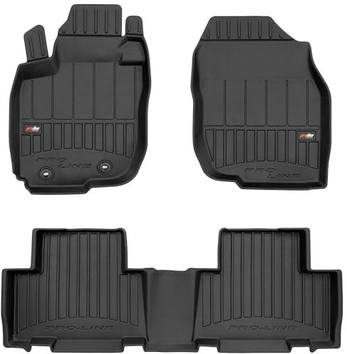 MOTOS Gummimatten Auto Fussmatte passend für Toyota RAV4 III 2005-2012 Verbessern Sie Ihren Reisekomfort mit Antirutschmatte Auto 3D- Allwetter fußmatten Auto, Schutz vor Verschmutzung