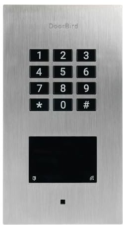 DoorBird A1121 Unterputz IP Zutrittskontrollsystem | Zutrittskontrolllösung mit Keypad, RFID und Bluetooth, in Edelstahl V2A