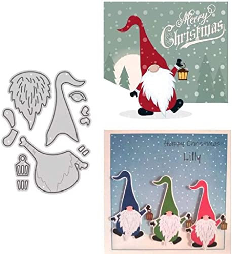 Stanzformen mit langem Hut, Weihnachtsmann, für Kartenherstellung, Weihnachtsmann, Stanzschablonen für DIY, Scrapbooking, Fotoalbum
