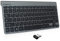 Zienstar- Mini Tastiera Senza Fili 2.4Ghz con Ricevitore USB,Layout Italiano-Grigio
