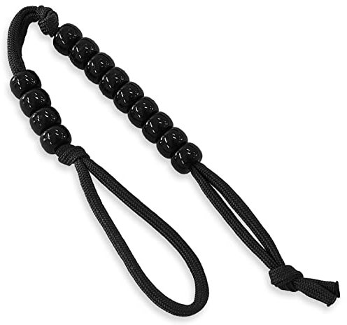 Coopers Bay Pace-Count Beads/Army Ranger Beads/Distanzzähler für Ihr Land Navigation Kit – Trail Counter Wanderperlen für Kompass Land Navigation als Teil eines Orientierungs-Sets (schwarz)